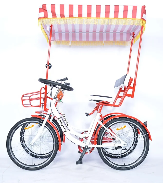 
Side-by-side/two/double seat bicycle/Travel/Public green bicycle double freewheel 