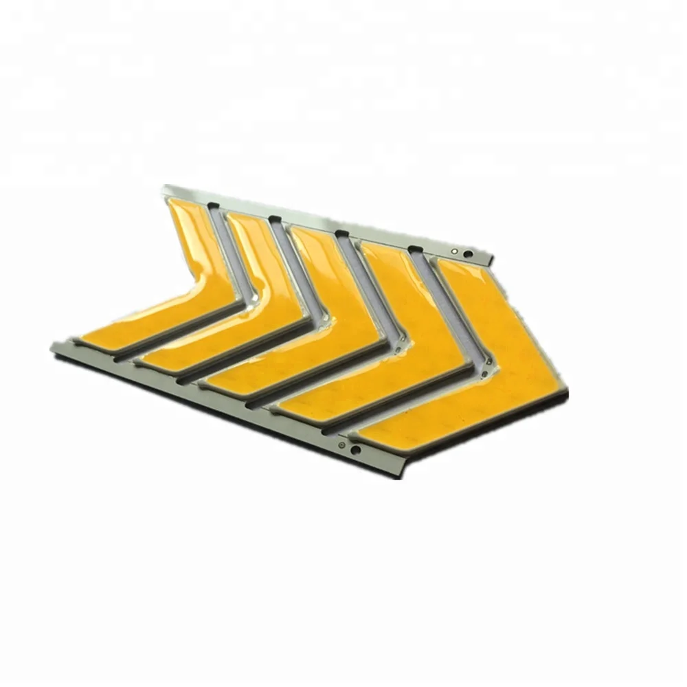 585nm -590nm Yellow / amber color 12v led arrow cob traffic led strip