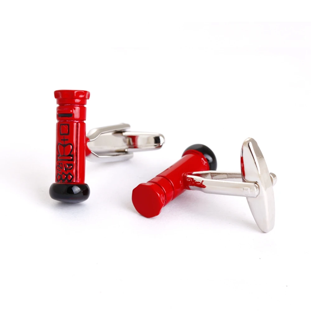 Red Mail Box Shirt Cufflinks for Men