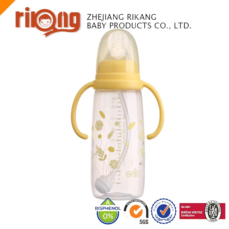 New Design Cute Wide Neck PP Baby Feeding Bottle  RK-3121