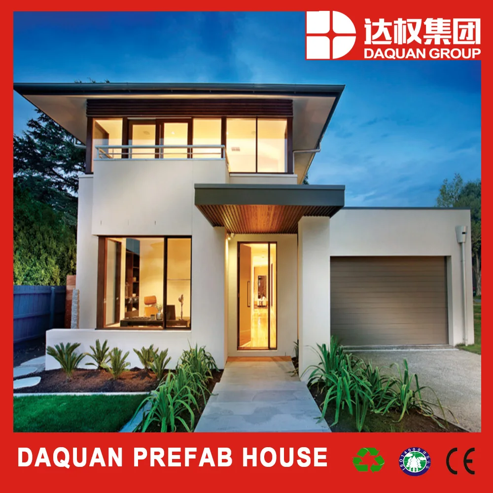 Daquan 2 storey pre-made house sandwich panel prefab house/villa/hotel