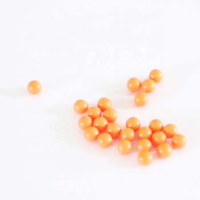 Yellow 2mm 11mm 11.25mm pom plastic ball