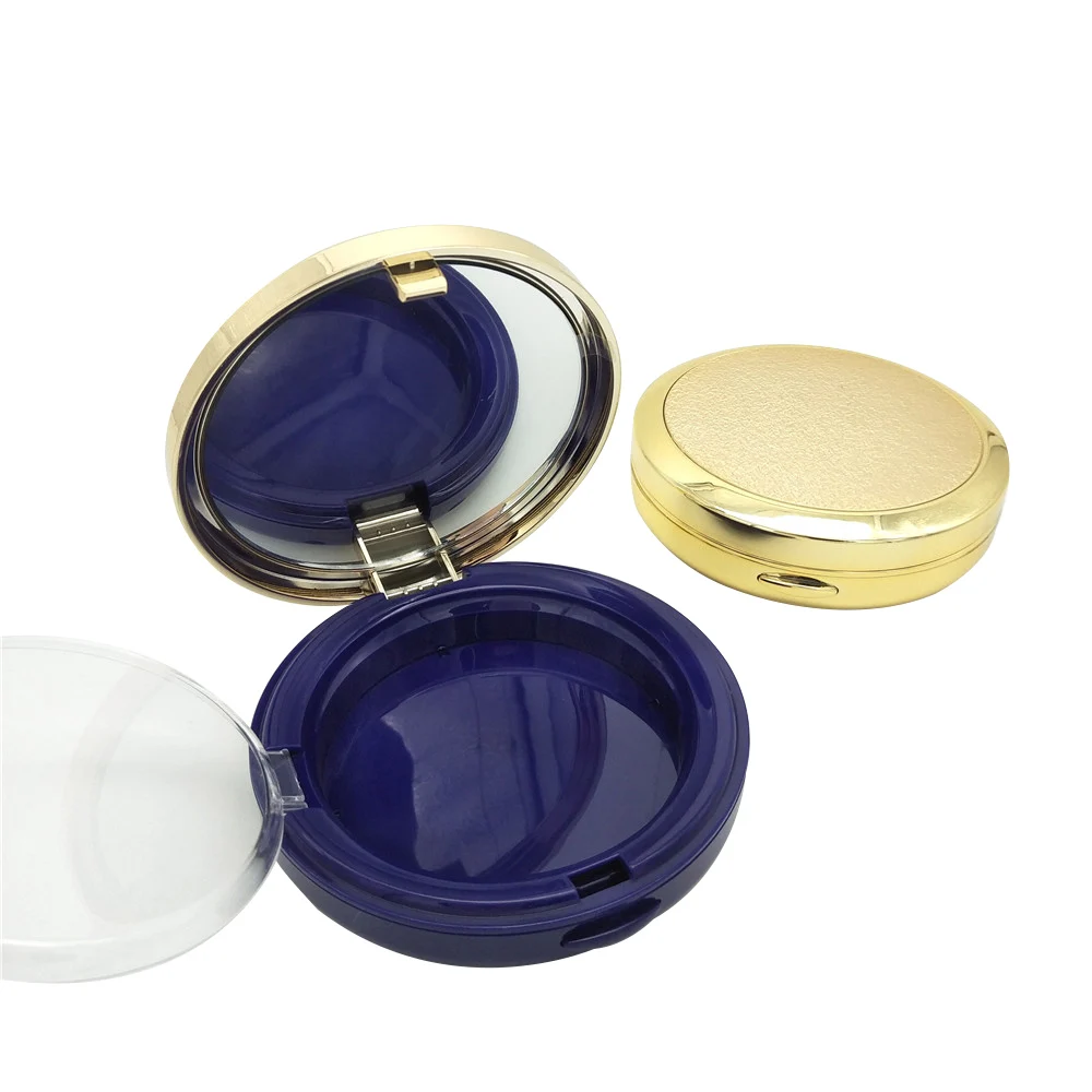 WH-F125 Luxury OEM round empty pressed powder compact case