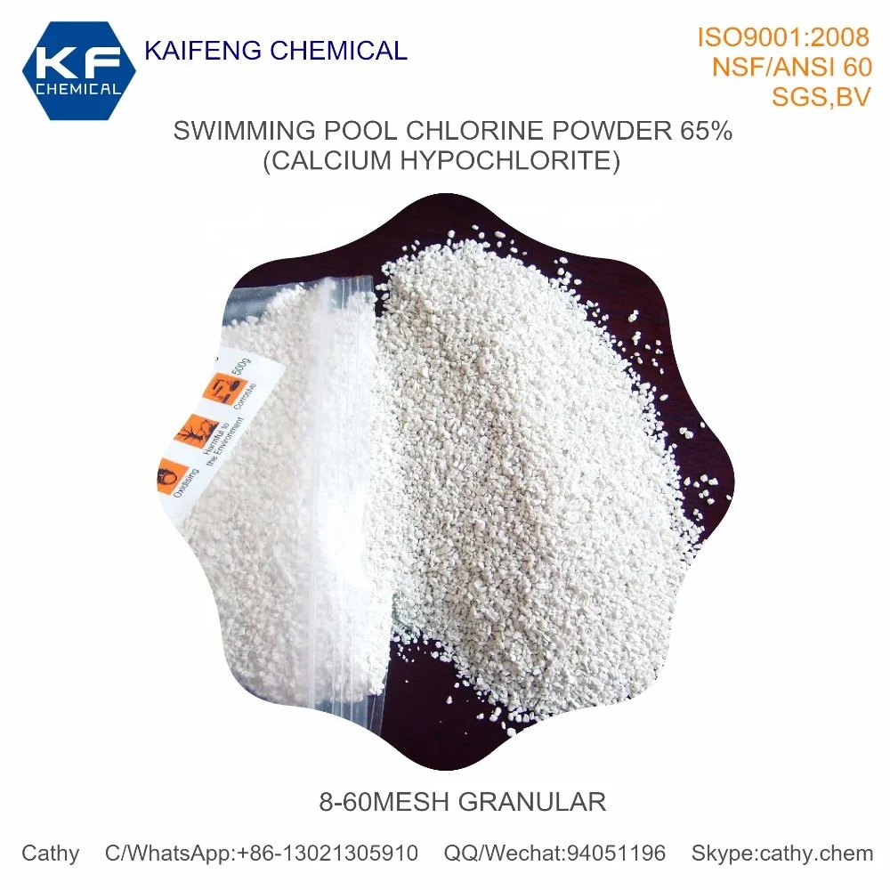 
Swimming Pool Chlorine Powder 65% Supplier in China 