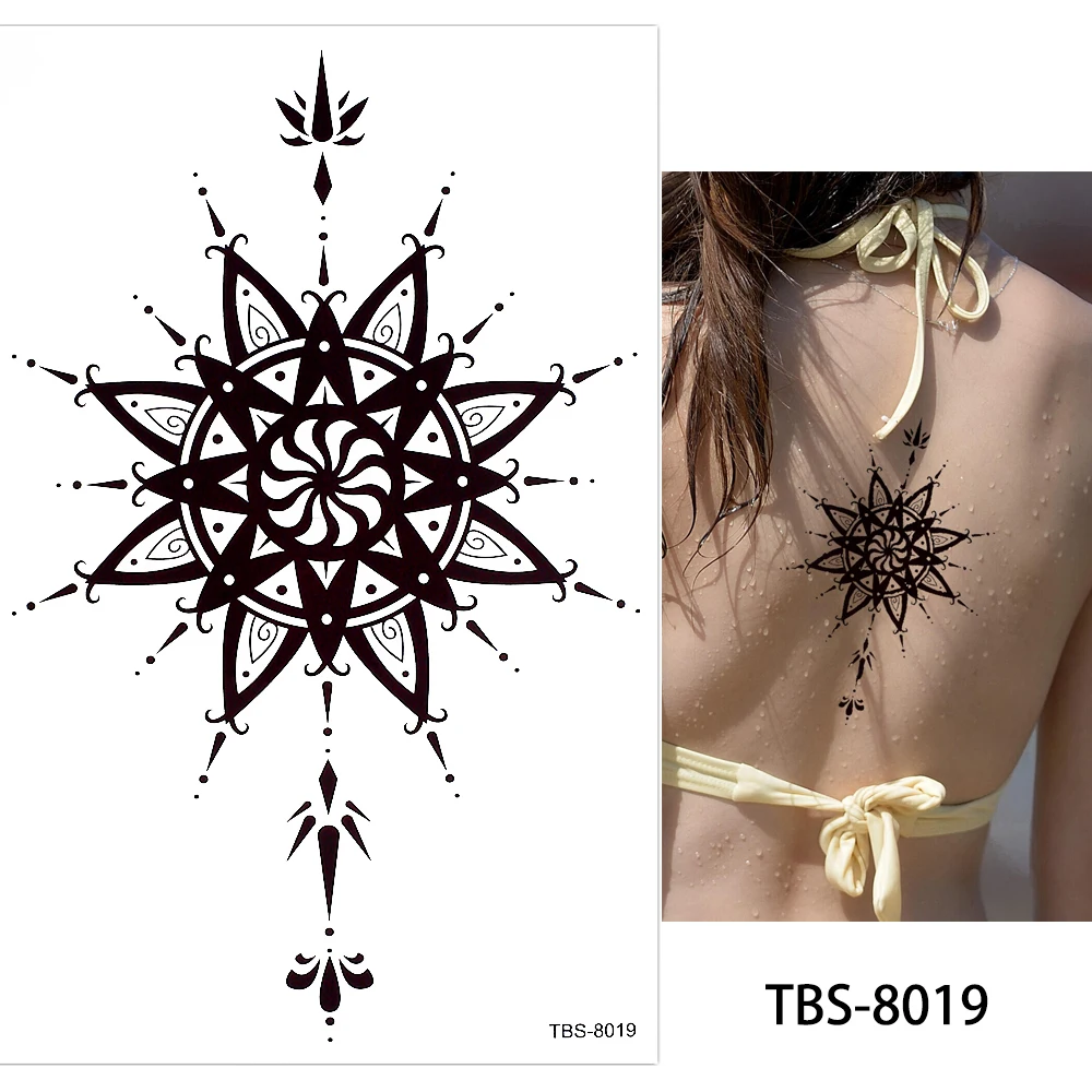 TBS Colourful  Temporary Tattoo for Sexy Woman Beautiful Girl Tattoo Sticker
