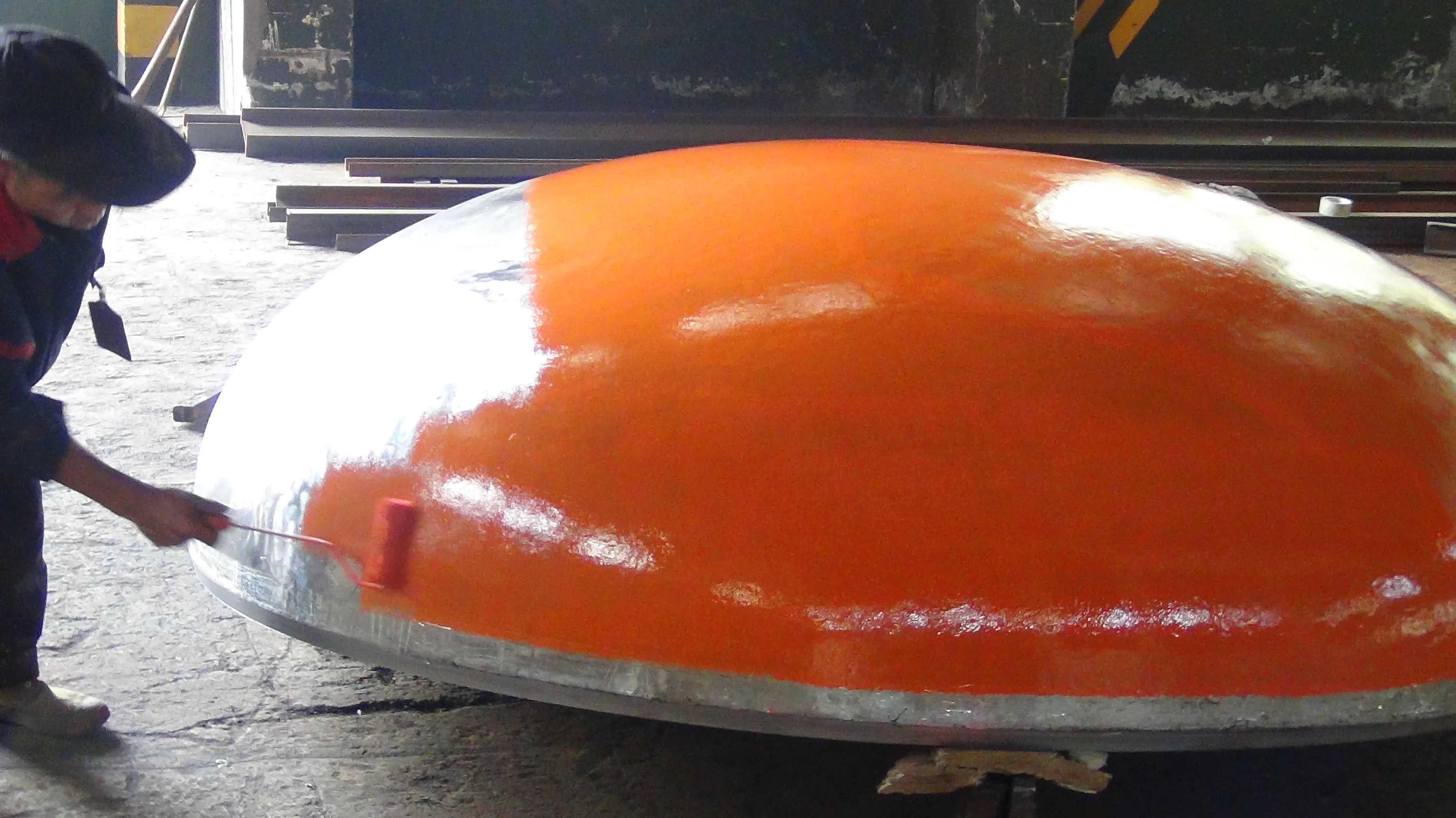 Compound Material Large Diameter Carbon Steel Dished Heads elliptical head used for nuclear power