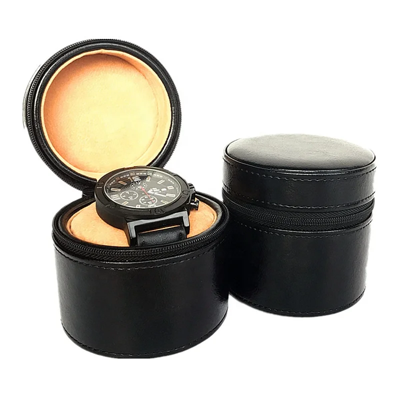 new products pocket leather single travel Wholesale luxury customized watch box, watch boxes custom