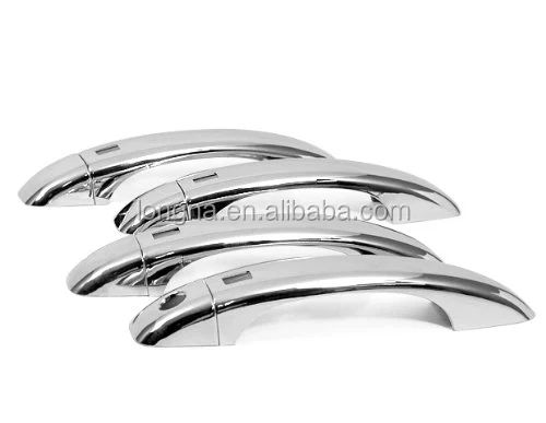 High Quality ABS Plastic Chrome Door Handle Cover With Smart Key Hole For Audi Q5  4 doors 2009-2012