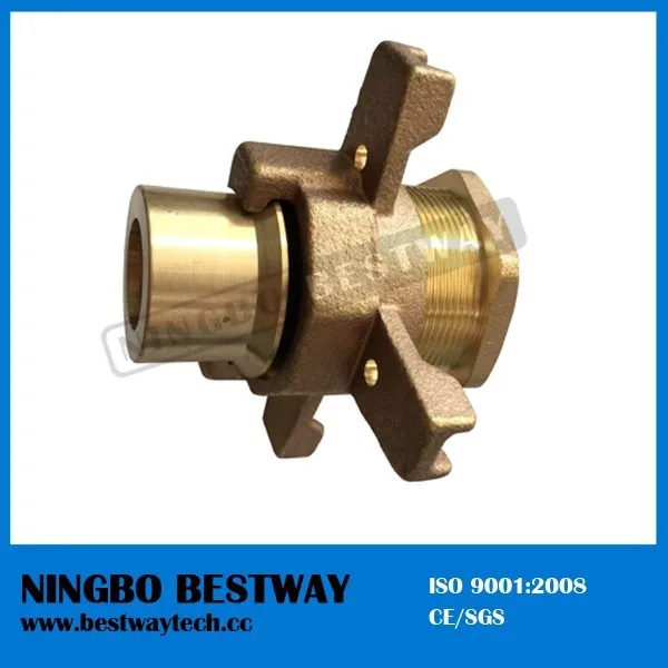 BWVA Bronze or Brass Star Expansion Joint with Nipple for Water Meter