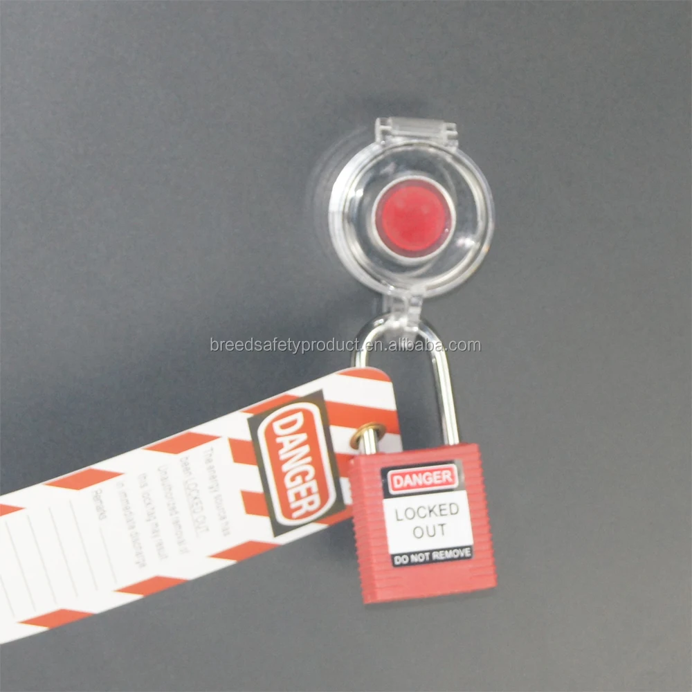 Electrical LOTO Push Button Switch Lockout Cover Electrical Button Cover