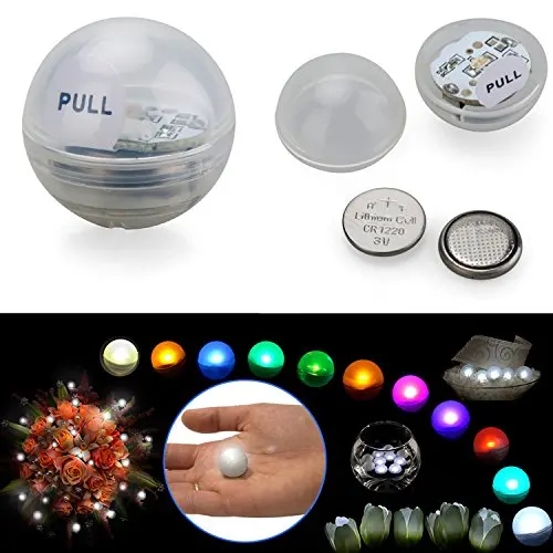 KITOSUN Fairy LED Pearls, Battery Operated Magical LED Berries Swimming Pool Floating Mini LED Light Ball for Flower Vases Decor