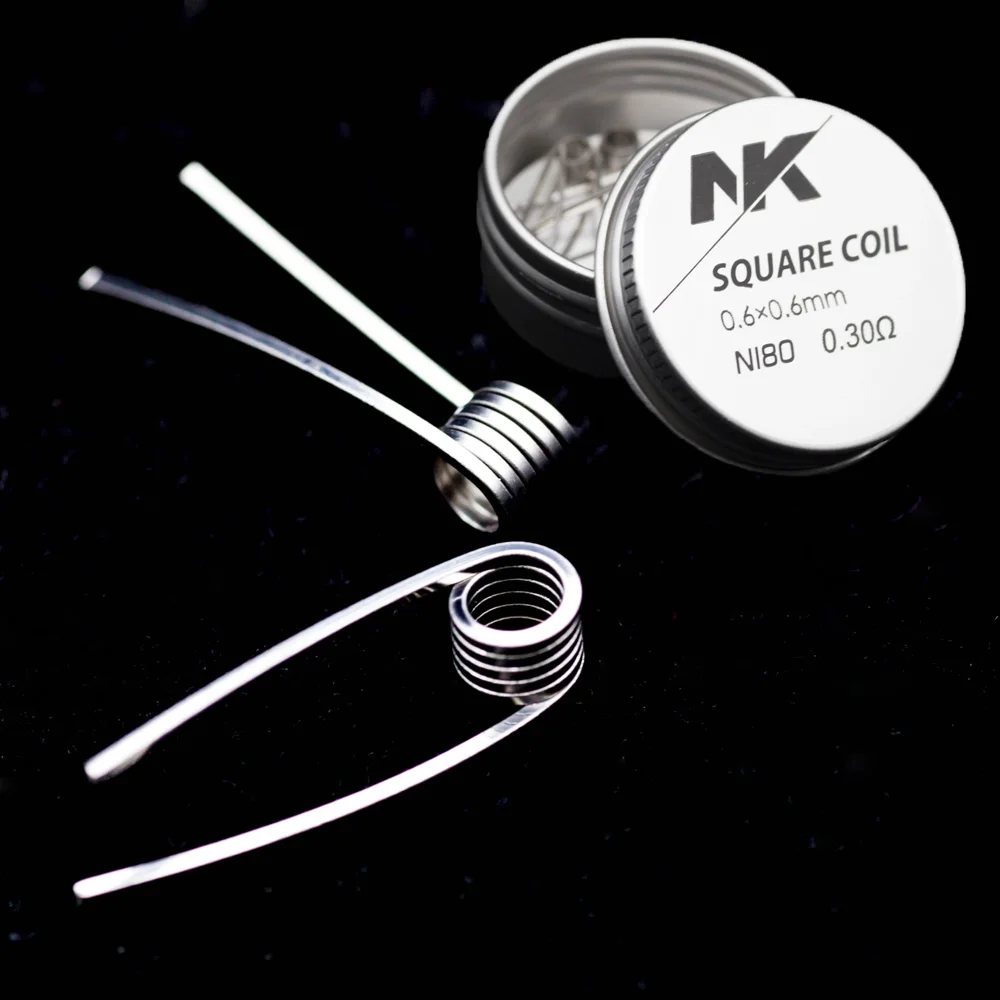 
Best selling products NK square coil 0.6mm Ni80 square wire for vape atomizer coil 