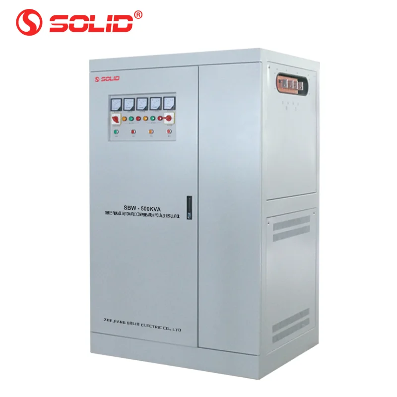 
Industrial 3 Phase 380V 415V 440V 600KVA Servo Type Voltage Stabilizer 500 KVA Automatic Voltage Regulator 500KVA 