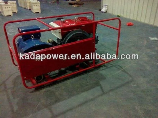 KADA gf1-7.5kw water cooled single cylinder electric start power diesel generator 7.5kw 7.5 kva generator harga