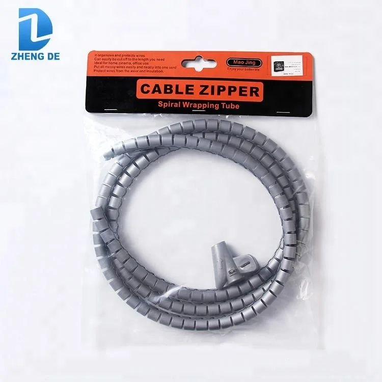 High quality white transparent cable spiral wrap