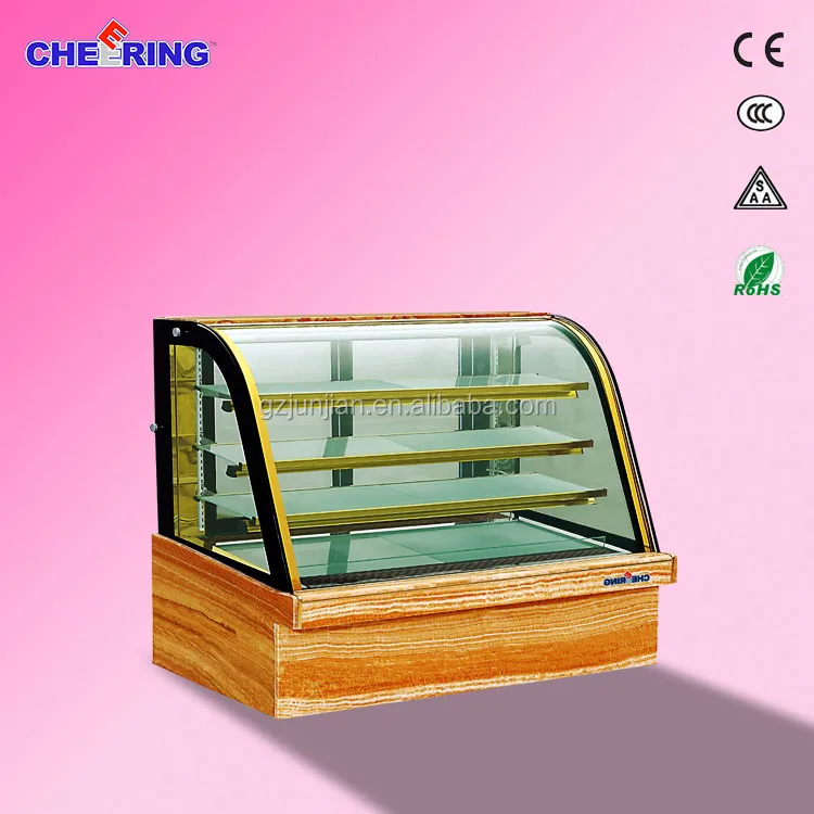 Japanese Cake showcase Glass Refrigerator /(CSR480) Three Deck square Marble Cakes
