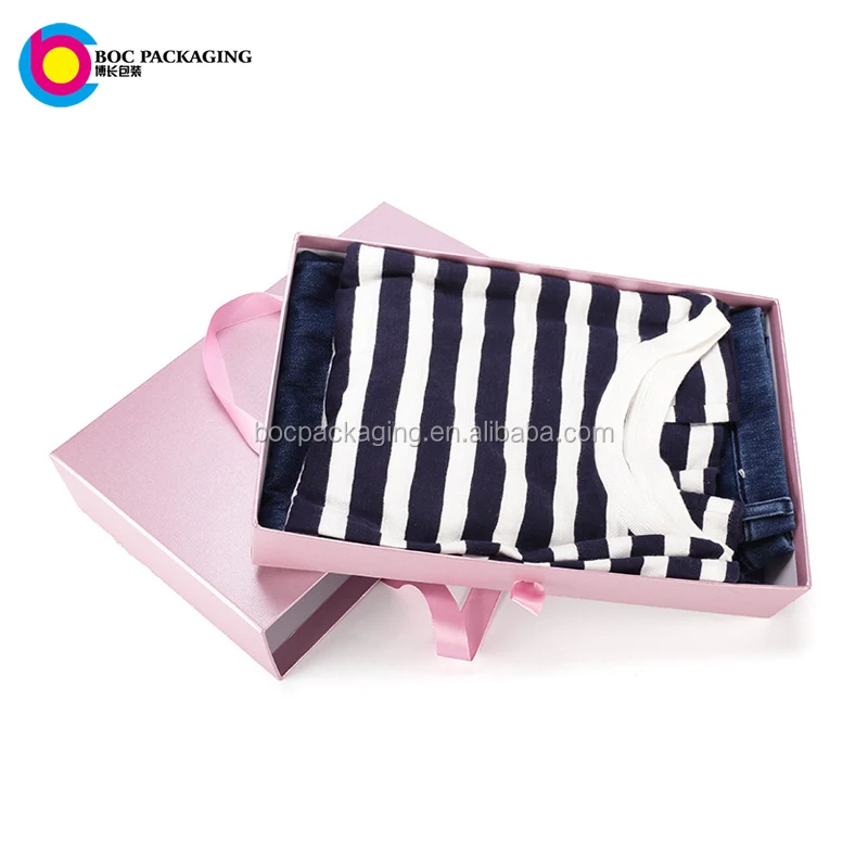sliding paper cardboard drawer gift garment packaging storage box