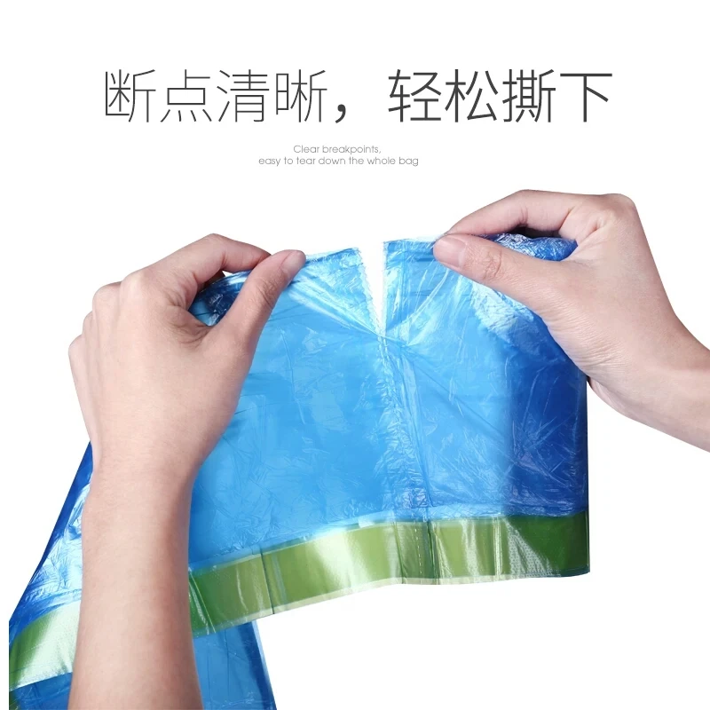 Высококачественный цветной мусорный мешок из переработанного полиэтилена для мусора на