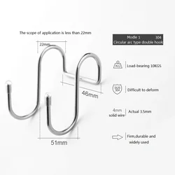 Лидер продаж, дверь для душа из нержавеющей стали 304, oem, маленькая металлическая пружина, двойной s крючок