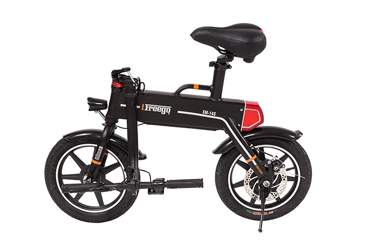 Li-ion battery rechargeable foldable electric bicycle portable ebike 14 inch tire lightweight frame