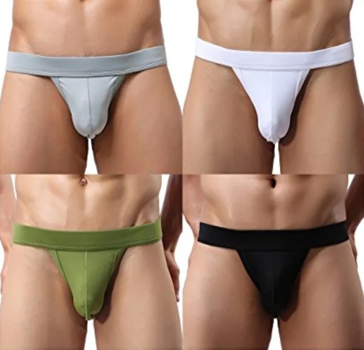 Custom low moq Fast delivery small mens thongs and g strings sexy men underwear