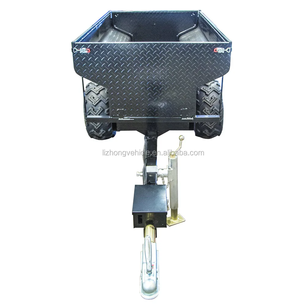 
1.5T load capacity Hydraulic tipping farm trailer,atv dump trailer,utility trailer 