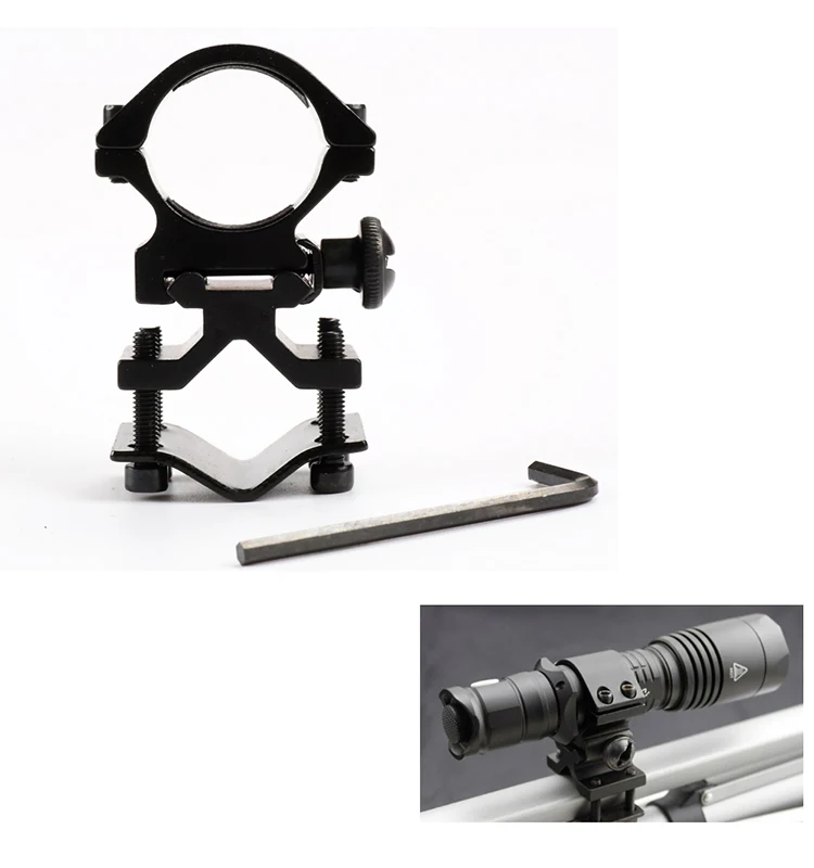 Universal  25.4mm Scope Ring Mount Flashlight Optic Sight  Mount  Adapter For 20mm