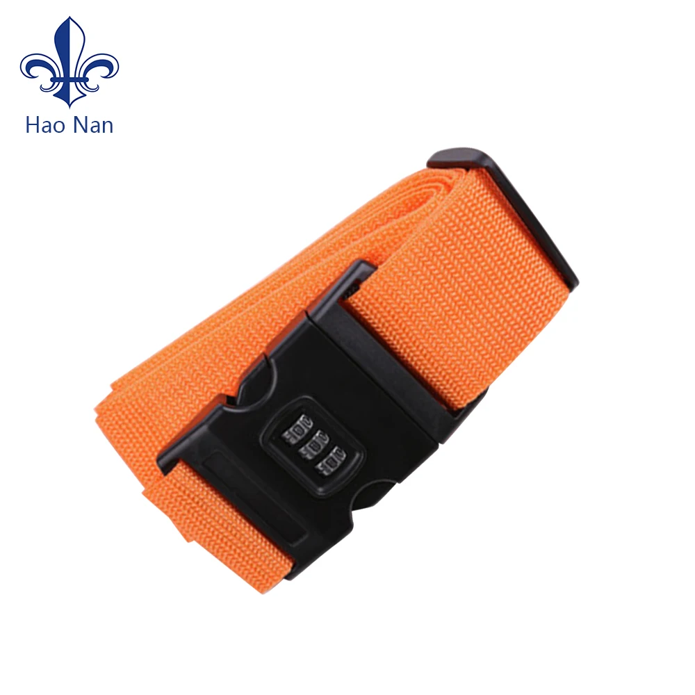 Wholesale Various Styles Luggage Belt Strap With Plastic Clip Hook custom design logo luggage strap