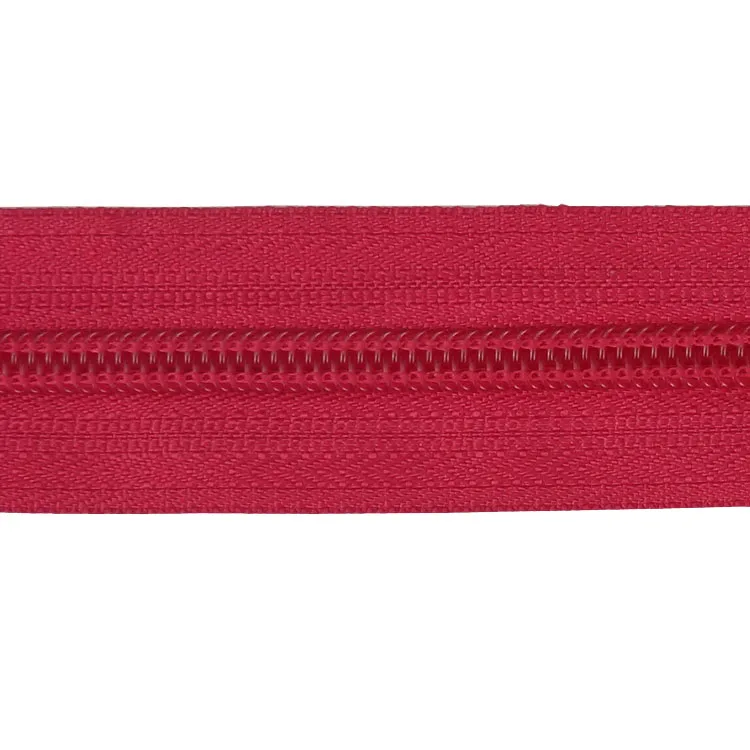 Big nylon zipper manufactory directly price  continous nylon zipper  nylon long chain zipper  roll