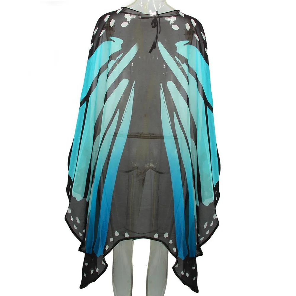 
New style chiffon scarf butterfly shawl soft hand-feeling fabric printing scarf factory direct sale 