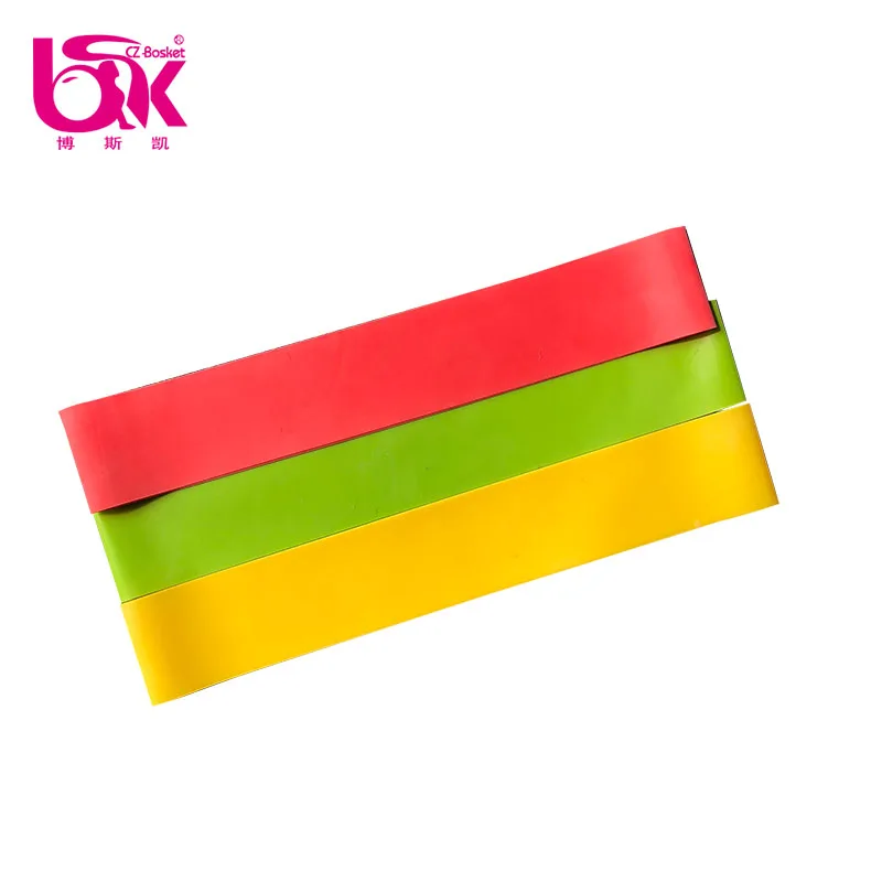 Custom Fitness Latex Elastic Hip Resistance Band Set Handles Exercise