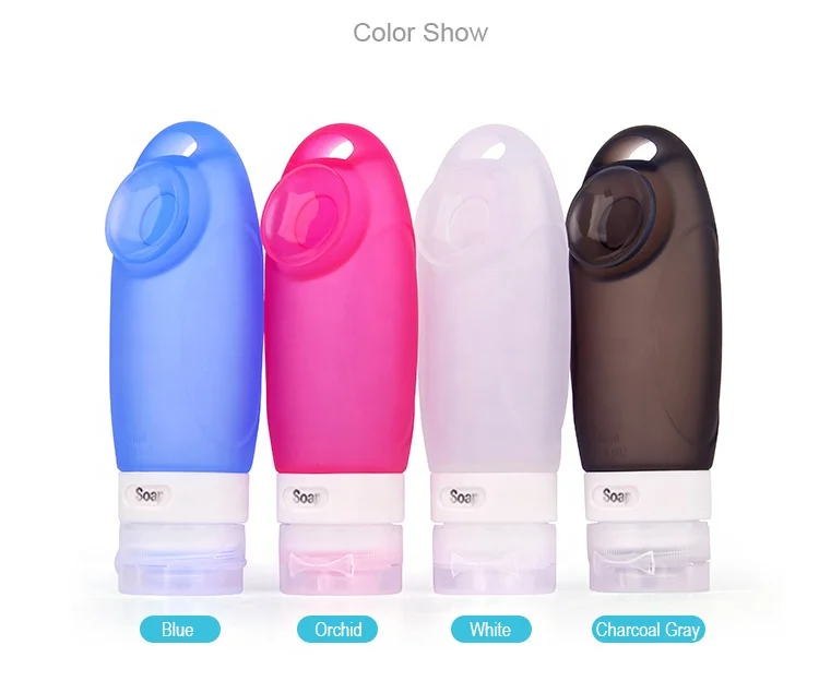 
Wholesale Eco Friendly Refillable Leak Proof Cosmetic Silicone Travel Bottle Set 