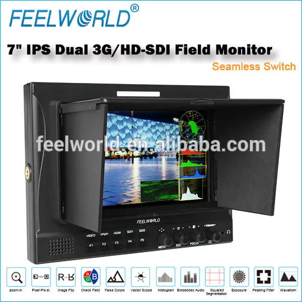 Feelworld 7 монитор sdi на carema приложений поле с бесшовные переключатель
