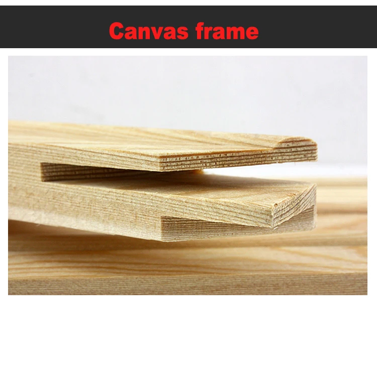Yes Stretched Painting Canvas and 100% Cotton Material Mini Stretched Canvas Wholesale Cotton Fabric 50*50CM Fir Wood
