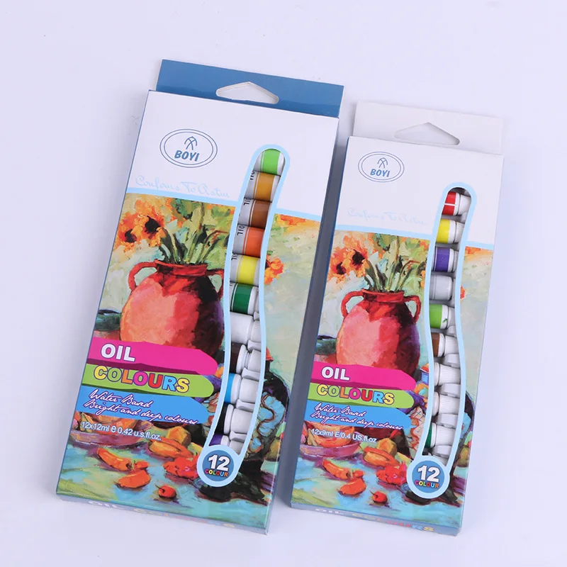 
Non toxic And Vibrant Colors Acrylic Paint 12color 9/12ml Sets for Children 