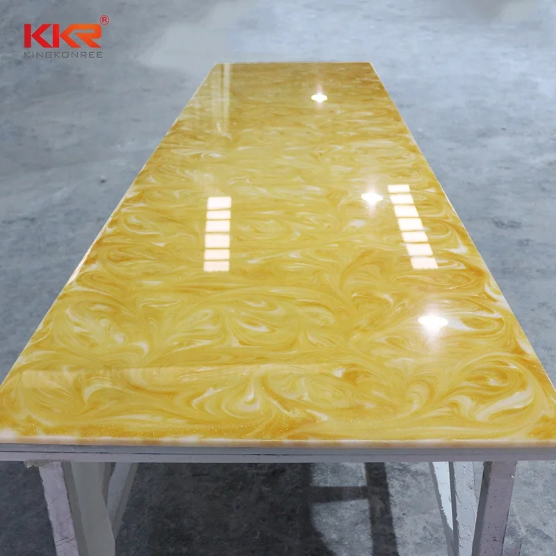 Beautiful Acrylic Solid Surface Effective onyx Translucent  Artificial Stone Sheets