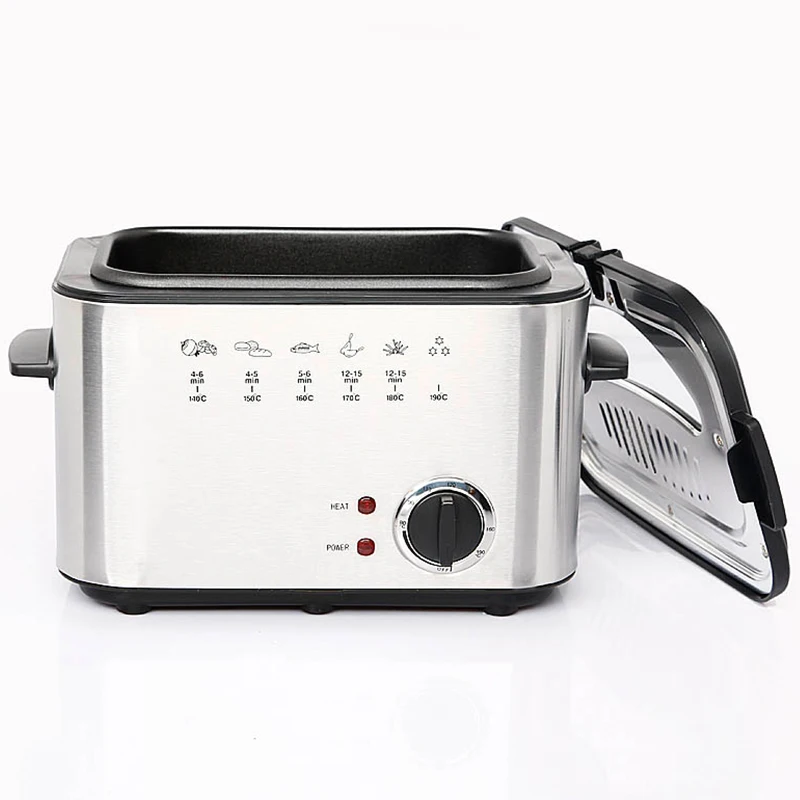 
1200W 1.2L square deep fryer for homeuse 