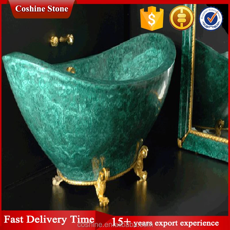 Precious marble green malachite gemstone price table top for interior decoration
