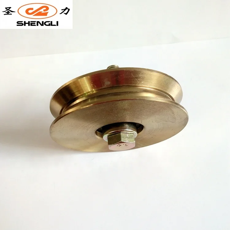 Wholesale factory price 100mm Y groove Metal fence gate pulley wheels with bearings