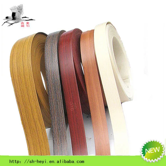 
furniture accessories 3mm Wood Grainh high gloss pvc edge banding edge banding tape for particle board 