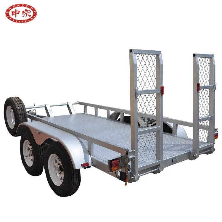 high quality plant forklift truck trailer 2500kgs small excavator trailer for sale
