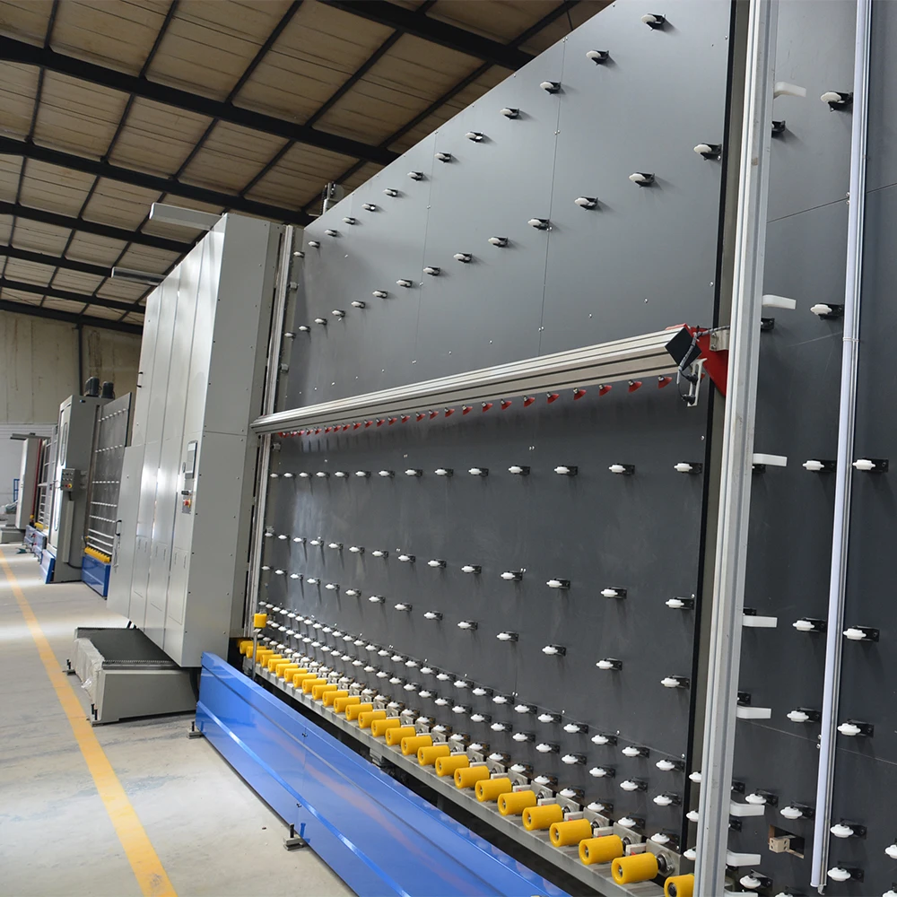 High Efficiency Vertical Fully Automatic Double Glazing Glass Production Line Include Sealing Robot Machine