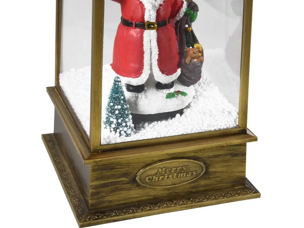 
Creative Decoration Christmas Ball Music Box Rotating Snowflakes Santa Claus Children Christmas Gifts 