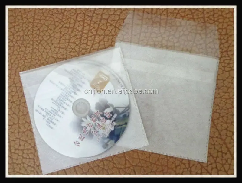 JILONG YIZU Clear Plastic PP+Non-woven CD DVD Cover