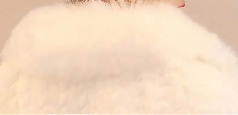 
Bridal white Faux fox fur shawl for wedding evening winter 