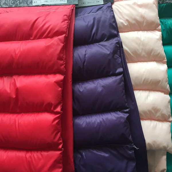 
 Легкая нейлоновая полностью тусклая пуховая ткань для пуховика  