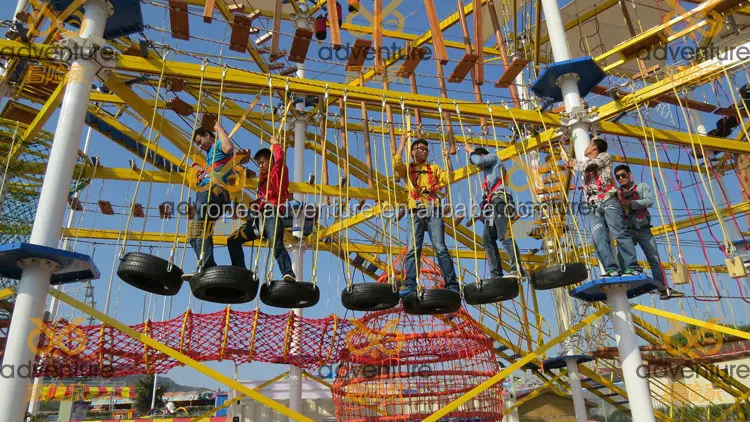 outdoor forest rope course adventure attractions in China