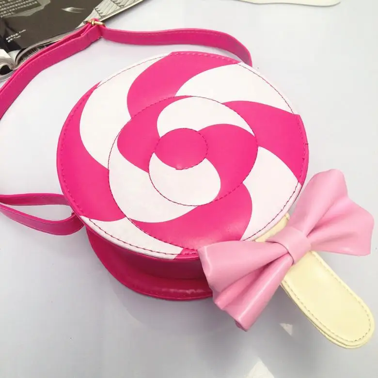 Whole New 2017 Sweet S Lollipop Design Bag Fashion Kids Size Height 18cm Lenght Width 8cm