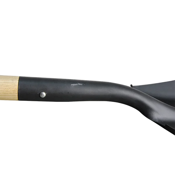 Long handle forged square point steel shovel