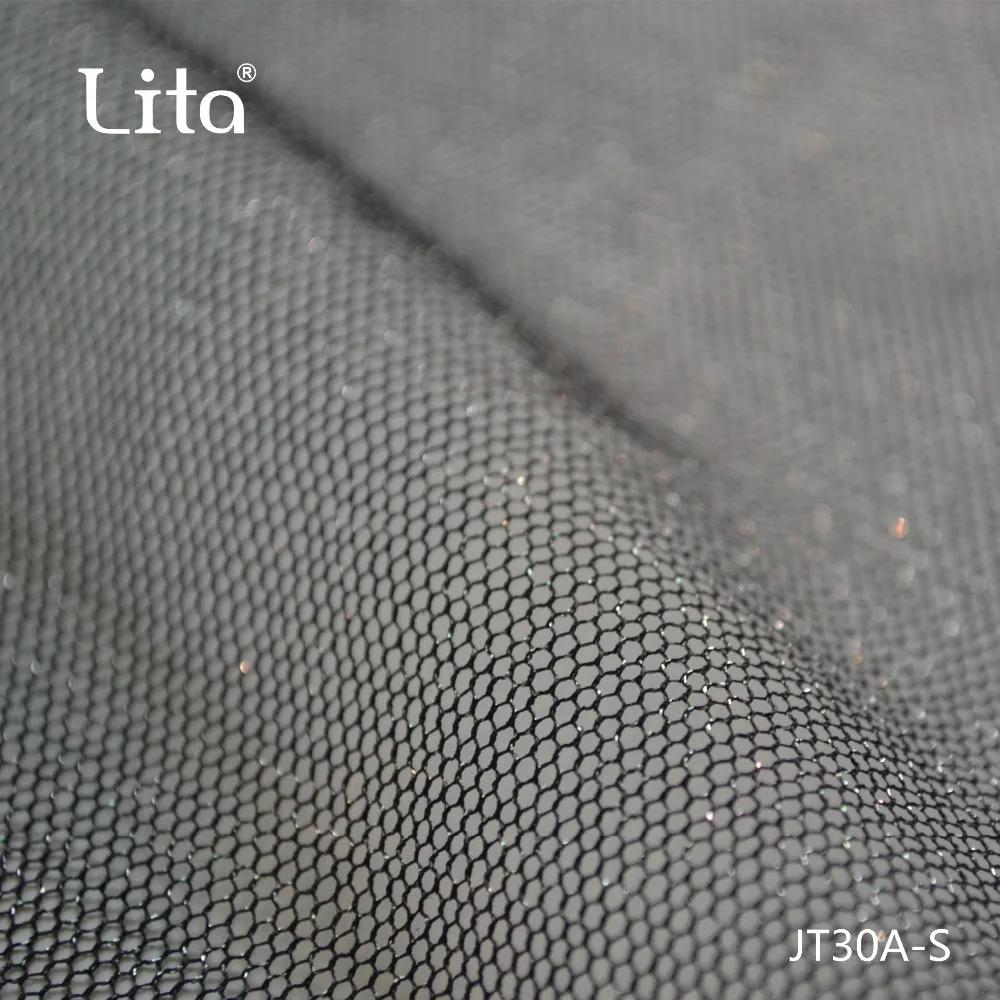 silver and gold  fabric hexagonal tulle 100%nylon mesh fabric elegant element dress accessories lurex mesh